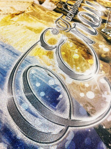 制作事例：制作事例：劇団炎舞 橘炎鷹様 きらきらタペストリー制作物イメージ